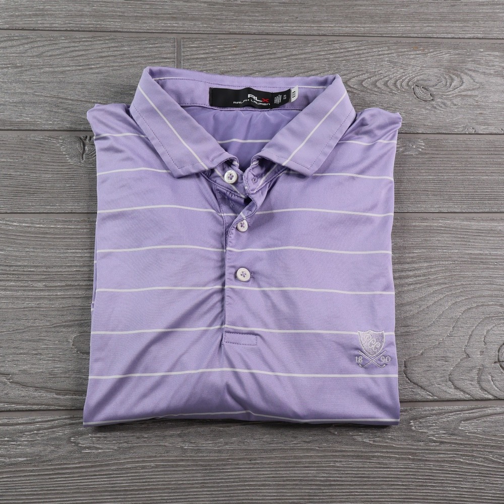 RLX Plainfield Country Club Polo Golf Shirt Men's Size XL Purple Performance - Picture 1 of 9